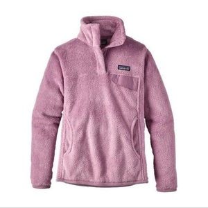 Patagonia Re Tool Snap T Fleece Pullover S Dusty Mauve/Purple